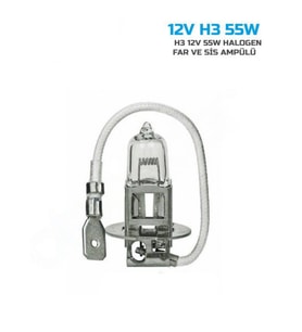 Sentinel H3 Halojen Far Ampülü 12V 55Watt Sarı