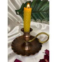 Bakır Şinanay Mumluk Kandil Bronz Renk