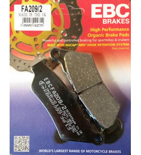 Ebc Fa209/2 2013-2018 BMW R 1200 GS Arka Fren Balatası Organik Balata