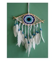 Periboia Rüya Kapanı Dream Catcher Göz Tasarımı Model 1 (Çok Renkli)