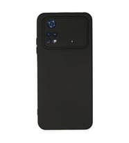 Xiaomi Poco M4 Pro 4g Kılıf Nano İçi Kadife Silikon - Siyah