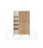 Arges Gardrop 6 Raflı 4 Kapaklı Tek Askılı 132x30x195 Aytaşı-Çam
