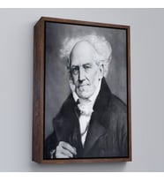 Çerçeveli Arthur Schopenhauer Tablosu (Altın)