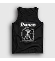 Presmono Unisex Siyah Gitarist Vitruvius Vitruvian Man Ibanez Atlet 474838tt