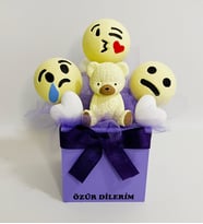Özür Dilerim  Emojiler Kokulu Taş Dekoratif Hediyelik