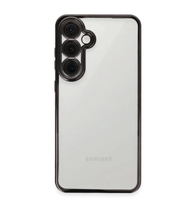 Samsung Galaxy S24 Fe Kılıf Kamera Korumalı Lensli Silikon - Siyah