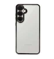 Samsung Galaxy S24 Fe Kılıf Kamera Korumalı Lensli Silikon - Siyah
