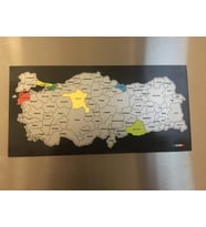 Mapofx - Gez - kazı Türkiye Haritası (Magnet, 20x10 cm) (Çok Renkli)