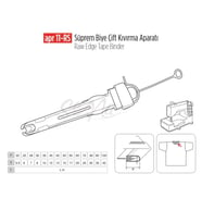 Biye Tek Kıvırma Apara 35x13mm / APR 6-R