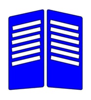Cg Mavi Yan Kapak Sticker