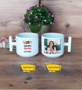 İspanyolca Öğretmeni Kupa Bardak T Fotoğraflı Öğretmenler Günü Hediyesi