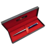 Signator® T586 Mavi Krom Tükenmez Kalem  İsme Özel Kalem  Hediyelik Kalem (Karışık)