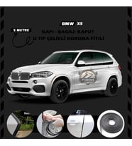 Bmw X5 Oto Araç Kapı Koruma Fitili 5metre Parlak Siyah Renk