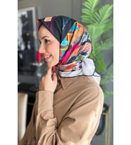 Pierre Cardin Polyester Twill Eşarp -7669799-971 (Çok Renkli)