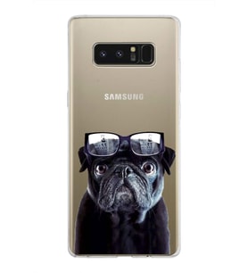 PrintiFy Samsung Galaxy Note 8 ile Uyumlu 1mm Slim Fit Köpek 3 050f Baskılı Şeffaf  Kılıf