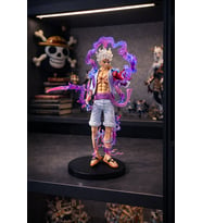 One Piece Monkey D. Luffy Gear 5 (Nika) Koleksiyon Figürü – Enerji Efektli Özel Tasarım  20 cm
