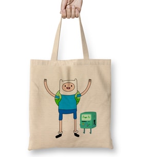Finn And Jake Adventure Time Finn And Bmo Bez Çanta Uzun Saplı