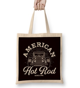 Hot Rod American Old Cars Classic Speed Vehicle Automobile Bez Çanta Uzun Saplı