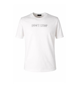 Trender 26YSS9000064 Beyaz Erkek T-Shirt Modal 0 Yaka Dont Stop