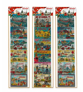 İstanbul Temalı Silikon Buzdolapı Süsü Magnet 6'lı Set Alk5809