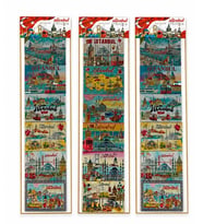 İstanbul Temalı Silikon Buzdolapı Süsü Magnet 6'lı Set Alk5809