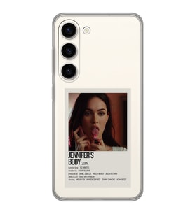 Samsung Galaxy S23 Uyumlu JenniULTRAr's Body Minimalist Poster Desenli Şeffaf Telefon Kılıfı