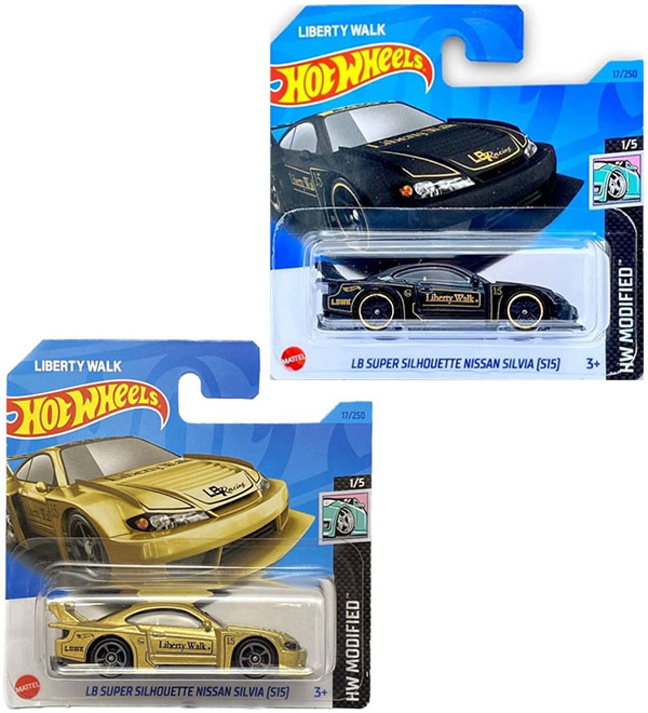 Hot Wheels 2 Araç Set LB Super Silhouette Nissan Silvia Siyah