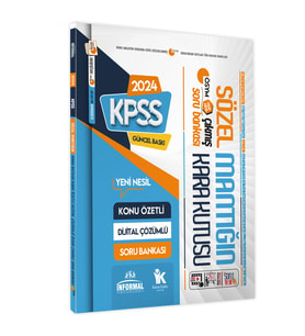2024 KPSS Sözel Mantığın Kara Kutusu Konu Özetli Dijital Çözümlü ÖSYM Çıkmış Sor