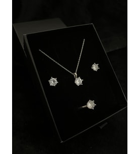 Pırlanta Set - 925ayar Orjinal Gümüş