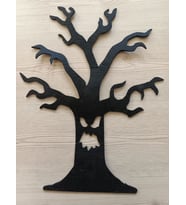 Leylaser Cadılar Bayramı Halloween 3 mm Kalın  Siyah Keçe Korkunç