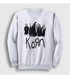 Presmono Unisex Beyaz Members Korn Sweatshirt 92790tt
