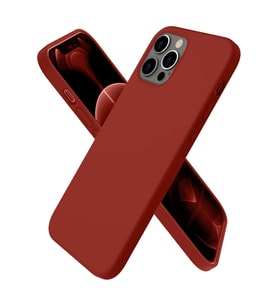 Pilelistore   iPhone 12 Pro Max Kılıf First Silikon - Bordo