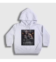 Presmono Unisex Çocuk Beyaz Wolf Kurt Khamzat Chimaev Mma Ufc Kapüşonlu Sweatshirt 429251tt (Beyaz)