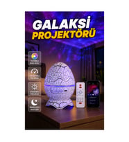 Dinozor Yumurta Galaksi Projektörü – 14 Renk, 4 Kademeli Parlaklık ve Hız