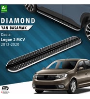 S-Dizayn Dacia Logan 2 MCV Diamond Krom Yan Basamak 183 Cm 2013-2020