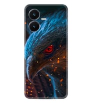 Vivo Y22S Kılıf Silikon Desen Özel Seri Şahin 1756