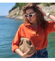 GİZLİ BURSLU HASIR EL ÇANTASI