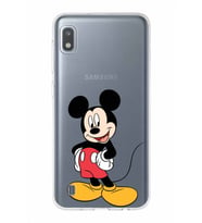 Samsung Galaxy A10  Kapak Mickey Mouse Tasarımlı Şeffaf Silikon Kılıf