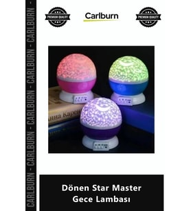 Özel Üretim RGB Projeksiyon Tavan Yıldız Işığı Bebek Odası Dekoratif Dönen Star Master Gece Lambası