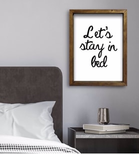 BK Gift Yatak Odası Konseptli Doğal Masif Ahşap Çerçeveli Tablo 45x65cm-78