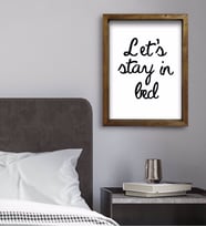 BK Gift Yatak Odası Konseptli Doğal Masif Ahşap Çerçeveli Tablo 45x65cm-78