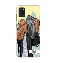 Samsung Galaxy A21S Uyumlu Eminem Tasarımlı Şeffaf Telefon Kılıfı