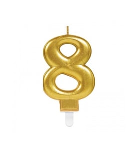 8 Rakam Mum Gold Renk (5343)