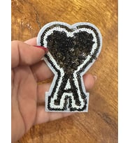 ÜTÜ İLE YAPIŞAN A HARFİ ARMA DİKİŞ APLİKE  9X7 CM