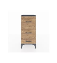 Arges Komodin 3 Çekmeceli 44x30x96 Antrasit-Çam