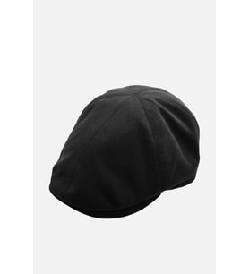Erkek 6-Panel Şapka Premium Keten Siyah Spor Kasket