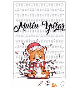 Sevimli Kedicik ile Mutlu Yıllar Puzzle 240 Parça Yapboz