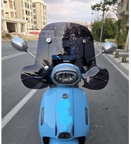 MOTOCAM QJ LTR 125 Ön Cam 2023-2026 Model 45cm Siyah Renkli 4mm Elcikli APARATSIZ