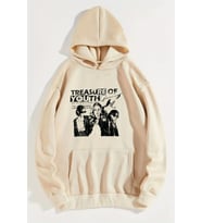 Treasure Of Youth Baskılı Oversize Sweatshirt (Bej)