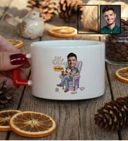 Kişiye Özel Karikatürlü Cat Dad Kedi Babası Lüks Fincan Babalar Günü Hediyesi